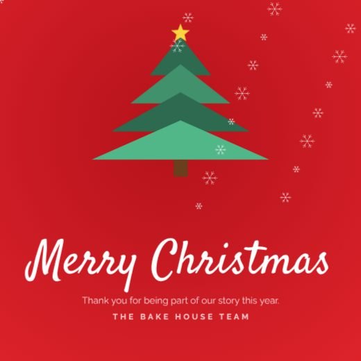 Merry Christmas Greeting Square template