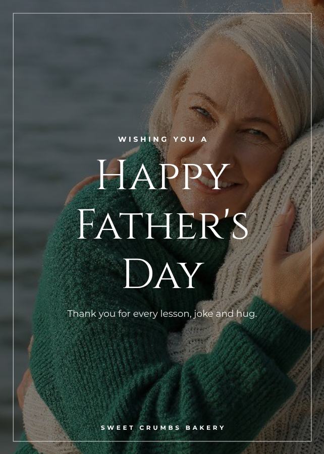 Midnight Father's Day Greeting Card — editable festivals template