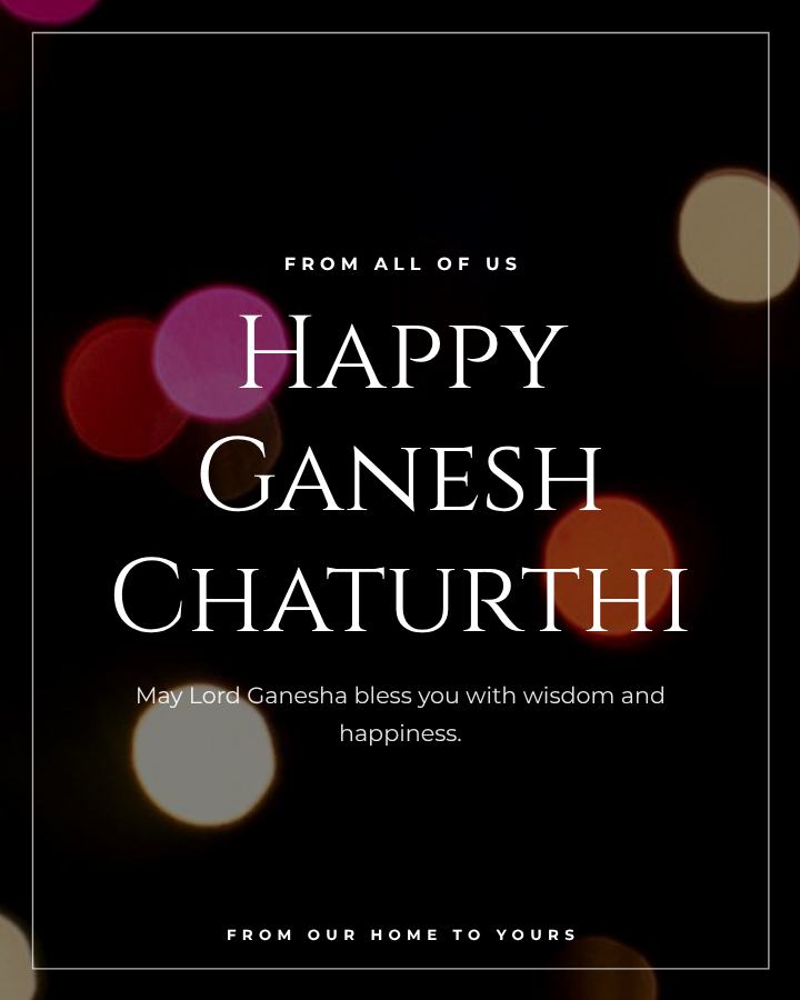 Midnight Ganesh Chaturthi Business Wishes Post — editable festivals template