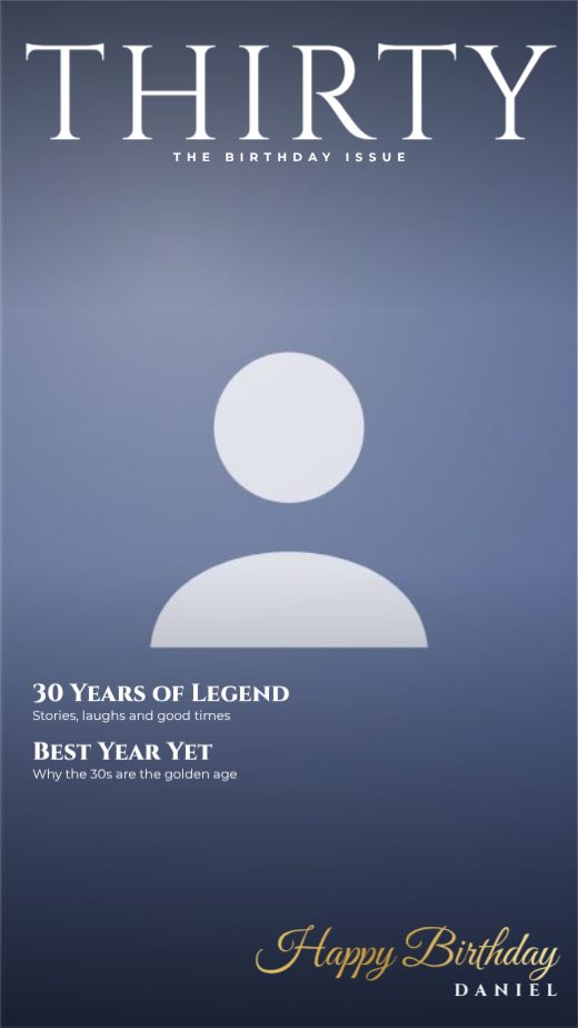Midnight Gold Magazine Cover Story template