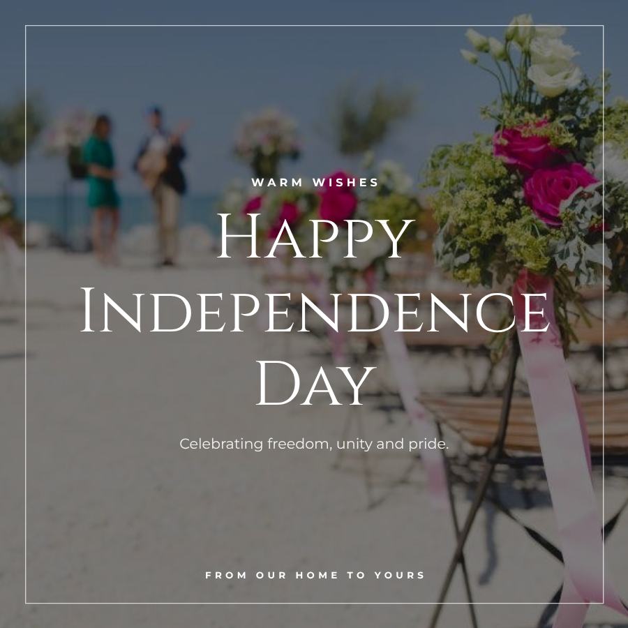 Midnight Independence Day Greeting Post — editable festivals template