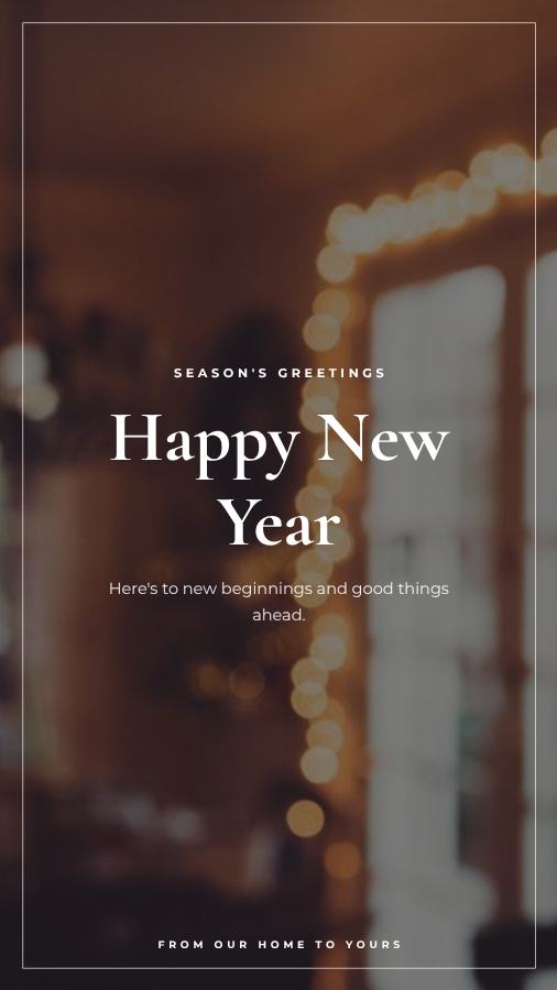 Midnight New Year Wishes Story — editable festivals template
