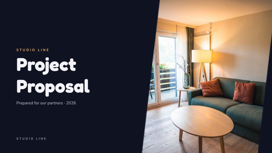 Midnight Project Proposal Presentation Bright — editable business template