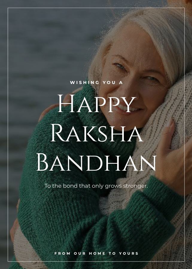 Midnight Raksha Bandhan Greeting Card — editable festivals template