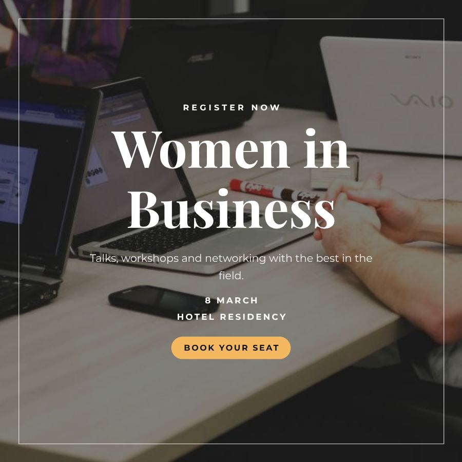 Midnight Women in Business Ticket — editable events template
