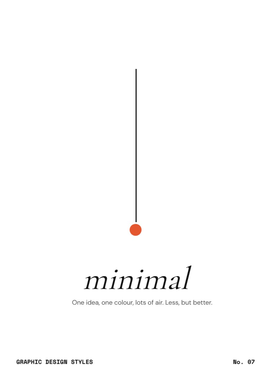 Minimal Design Style Poster — editable poster template