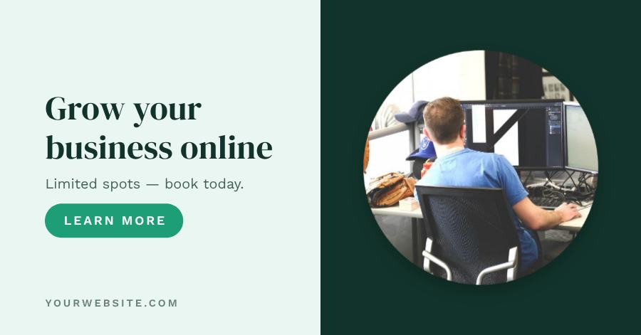 Mint Free Webinar Facebook Post — editable social media template