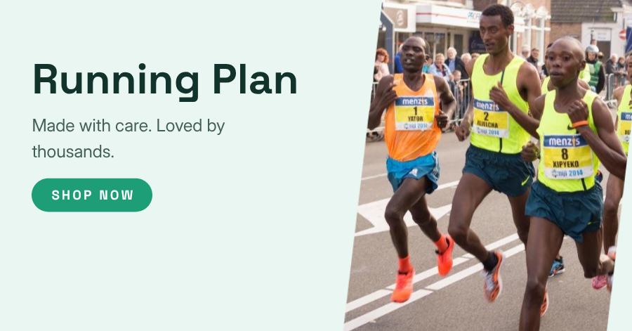 Mint Running Plan Product Ad — editable marketing template