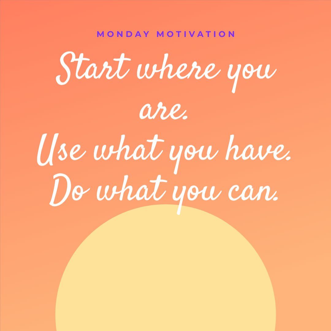 Monday Motivation Post — editable social media template
