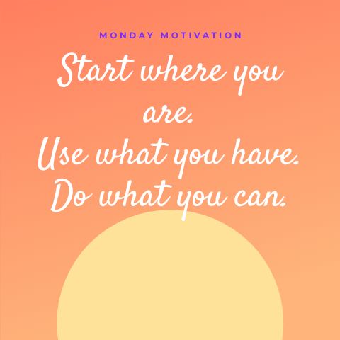 Monday Motivation Post template