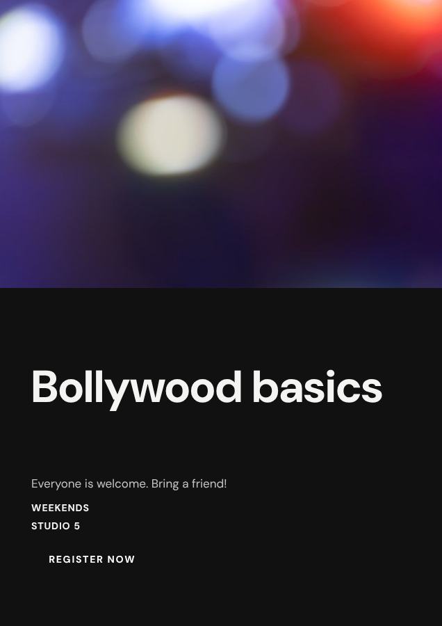 Monochrome Bollywood basics Poster — editable marketing template