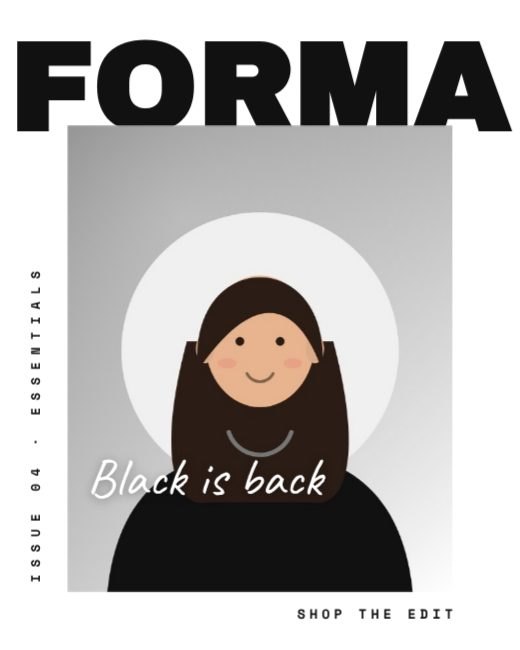 Monochrome Editorial Cover template