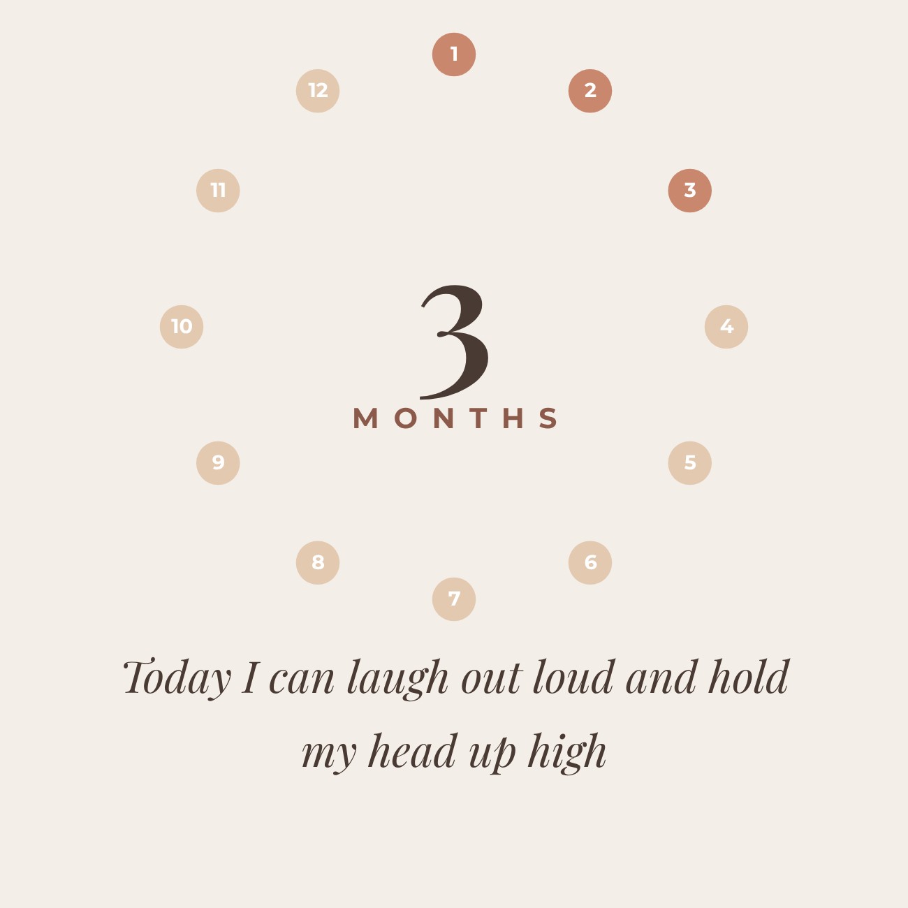 Monthly Baby Milestone Card — editable love & family template