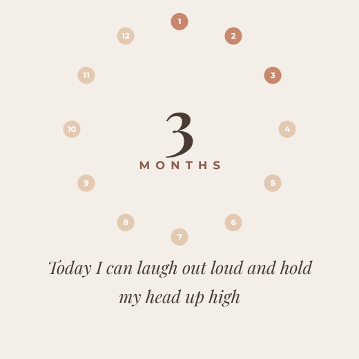 Monthly Baby Milestone Card — free baby shower invitation template