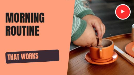 Morning Routine YouTube Thumbnail template