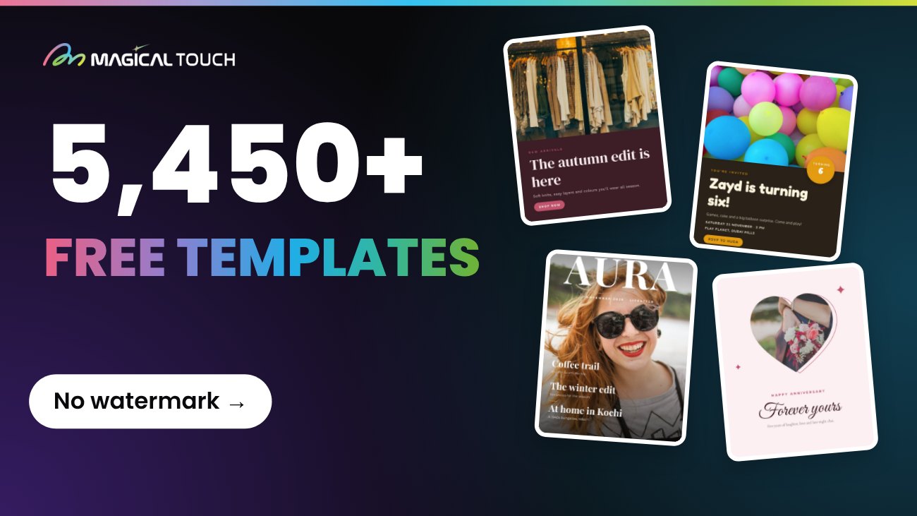 5,450+ free templates — no watermark