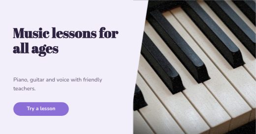 Music school Facebook Banner template