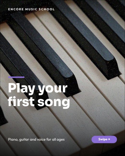 Music School Instagram Carousel template