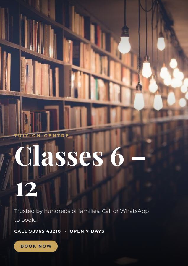 Navy Classes 6 – 12 Tuition centre Flyer Simple — editable business template