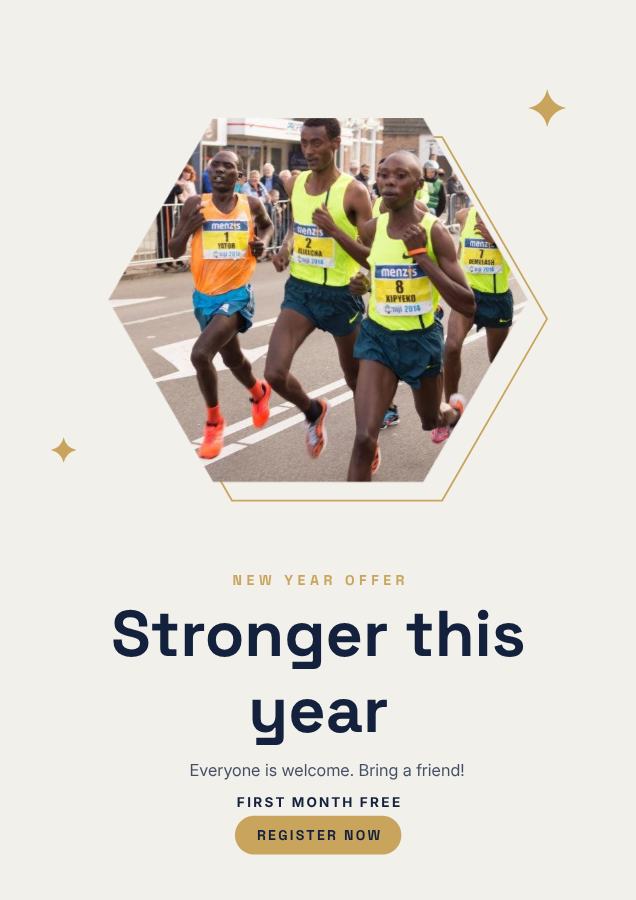 Navy Stronger this year Poster — editable marketing template