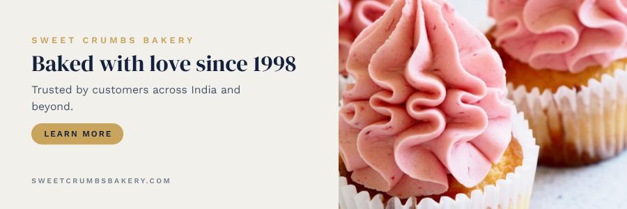 Navy Sweet Crumbs Bakery Billboard — editable marketing template