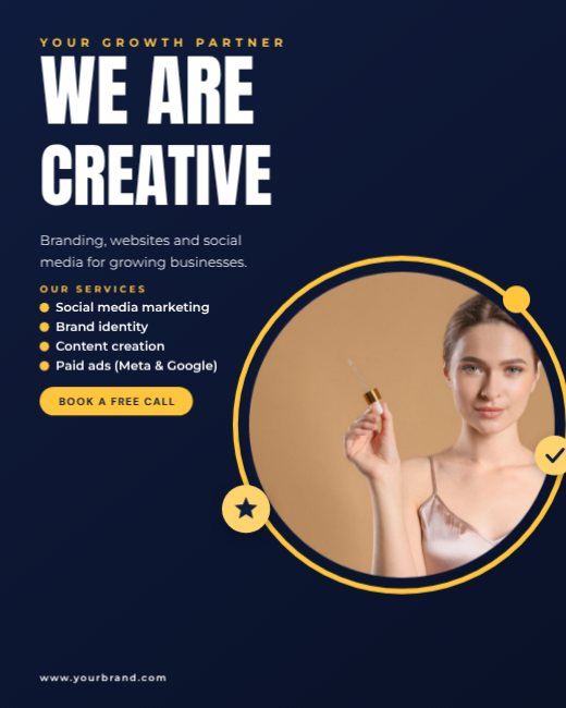 Navy We Are Creative Post
