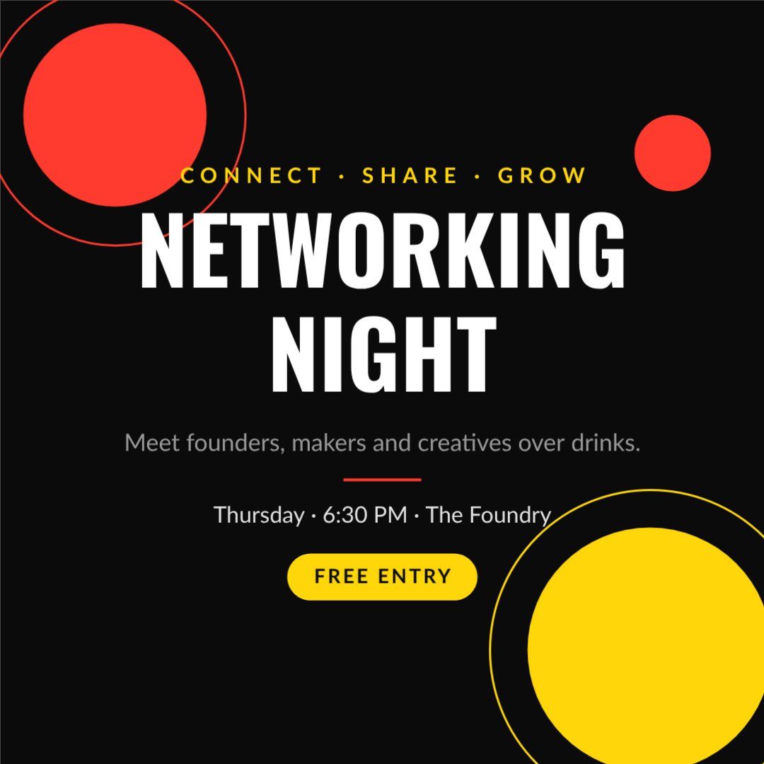 Networking Night Mixer — editable events template