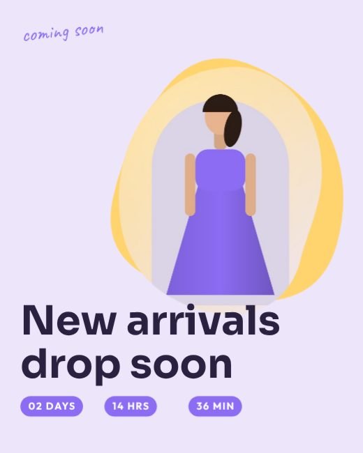 New Arrivals Countdown Post template