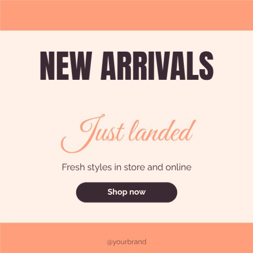 New arrivals Promo Post template