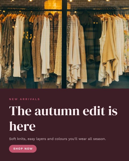 New Collection Launch Post