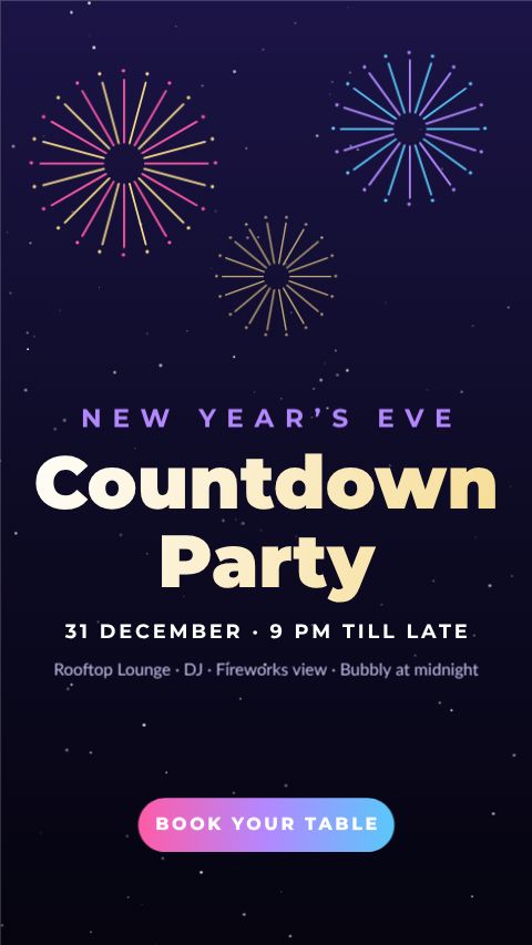 New Year’s Eve Party Story template