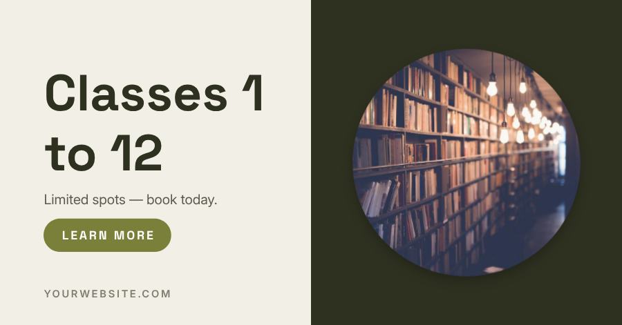 Olive Admissions Open Facebook Post — editable social media template