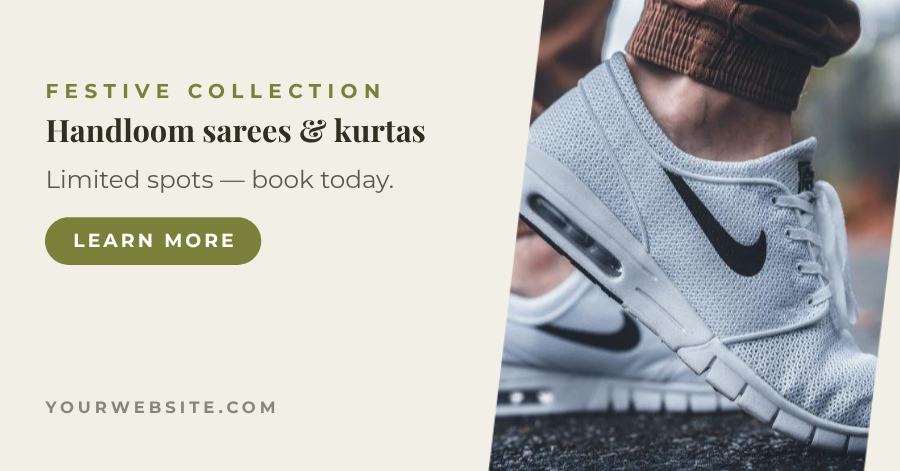 Olive Festive Collection Facebook Post — editable social media template