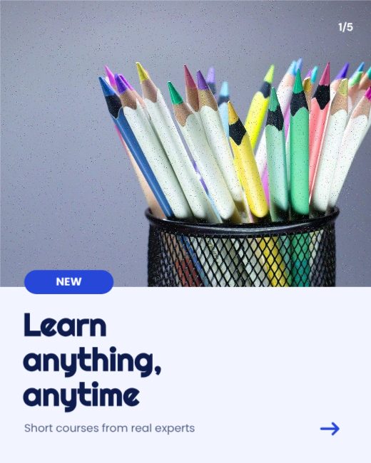 Online Course Instagram Carousel template