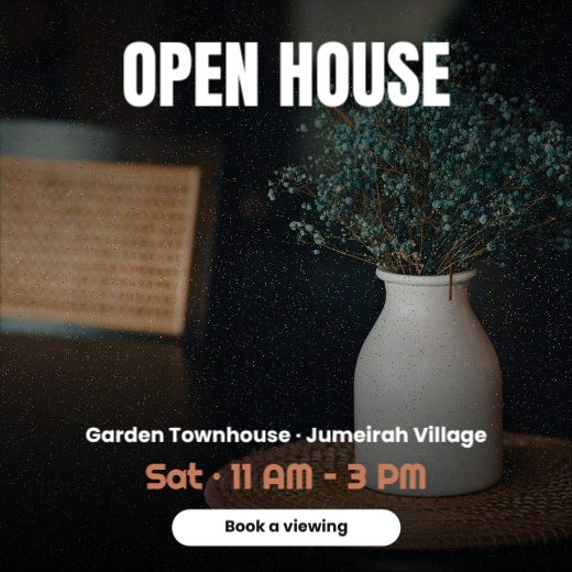 Open House Garden Townhouse Real Estate Post template