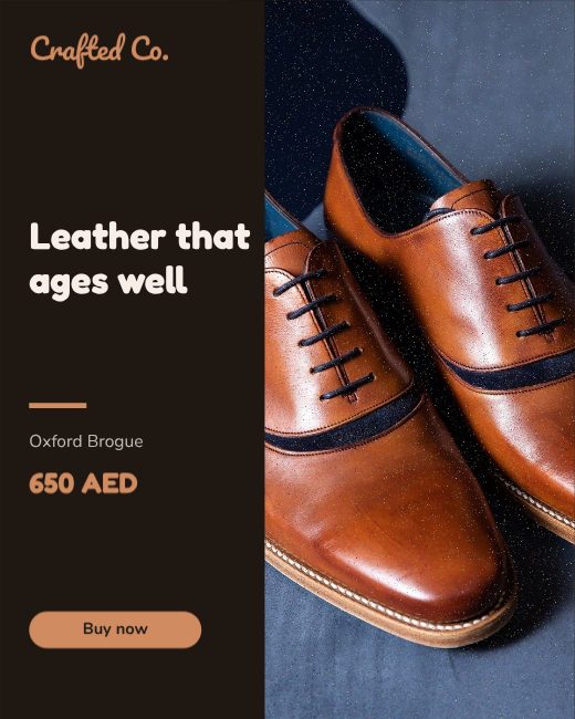 Oxford Brogue Product Ad template
