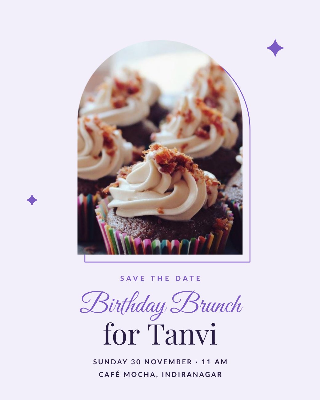 Pastel Birthday Invitation Post — editable birthday template