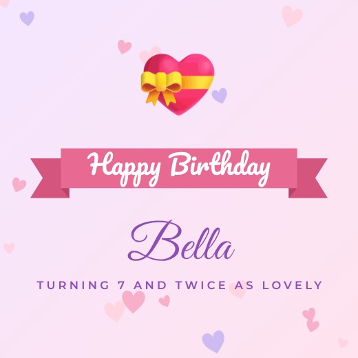 Pastel Hearts Ribbon Banner Post — free banner template