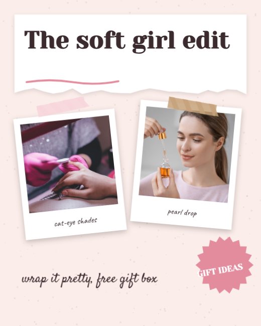 Pastel Scrapbook Beauty Edit — free salon flyer template
