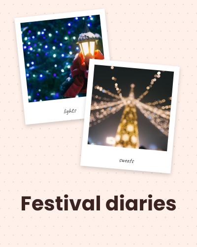 Peach Festival diaries 2 Polaroid Album Page template