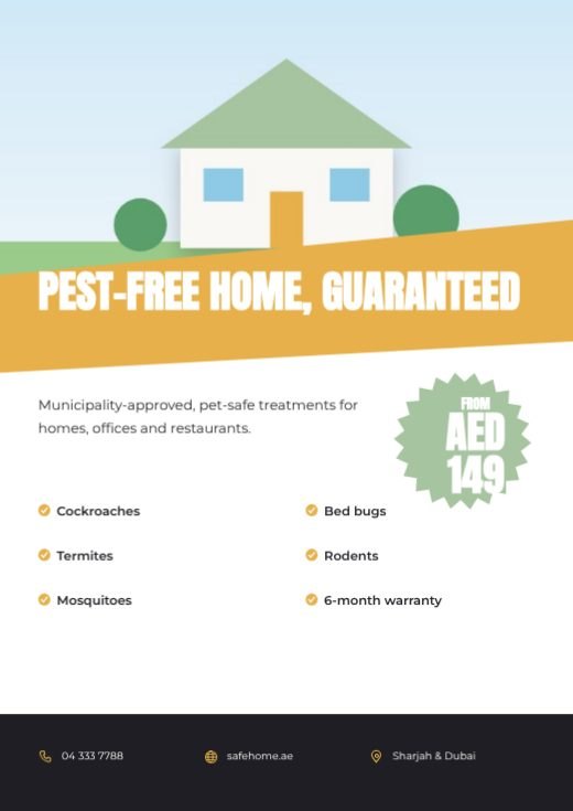 Pest Control Service Flyer template
