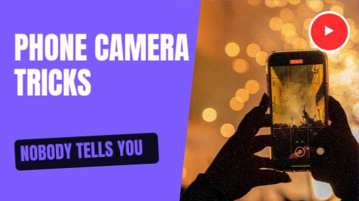 Phone Camera Tricks YouTube Thumbnail template