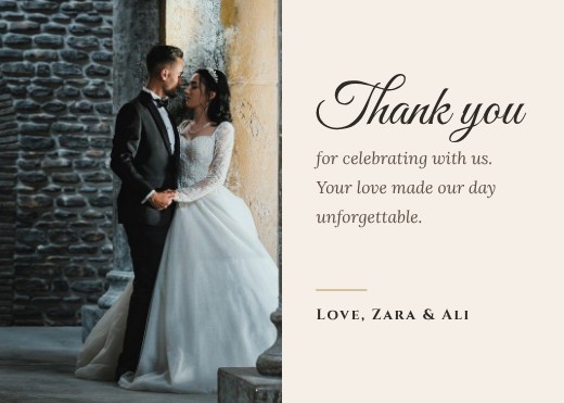 Photo Thank You Card — free thank you card template
