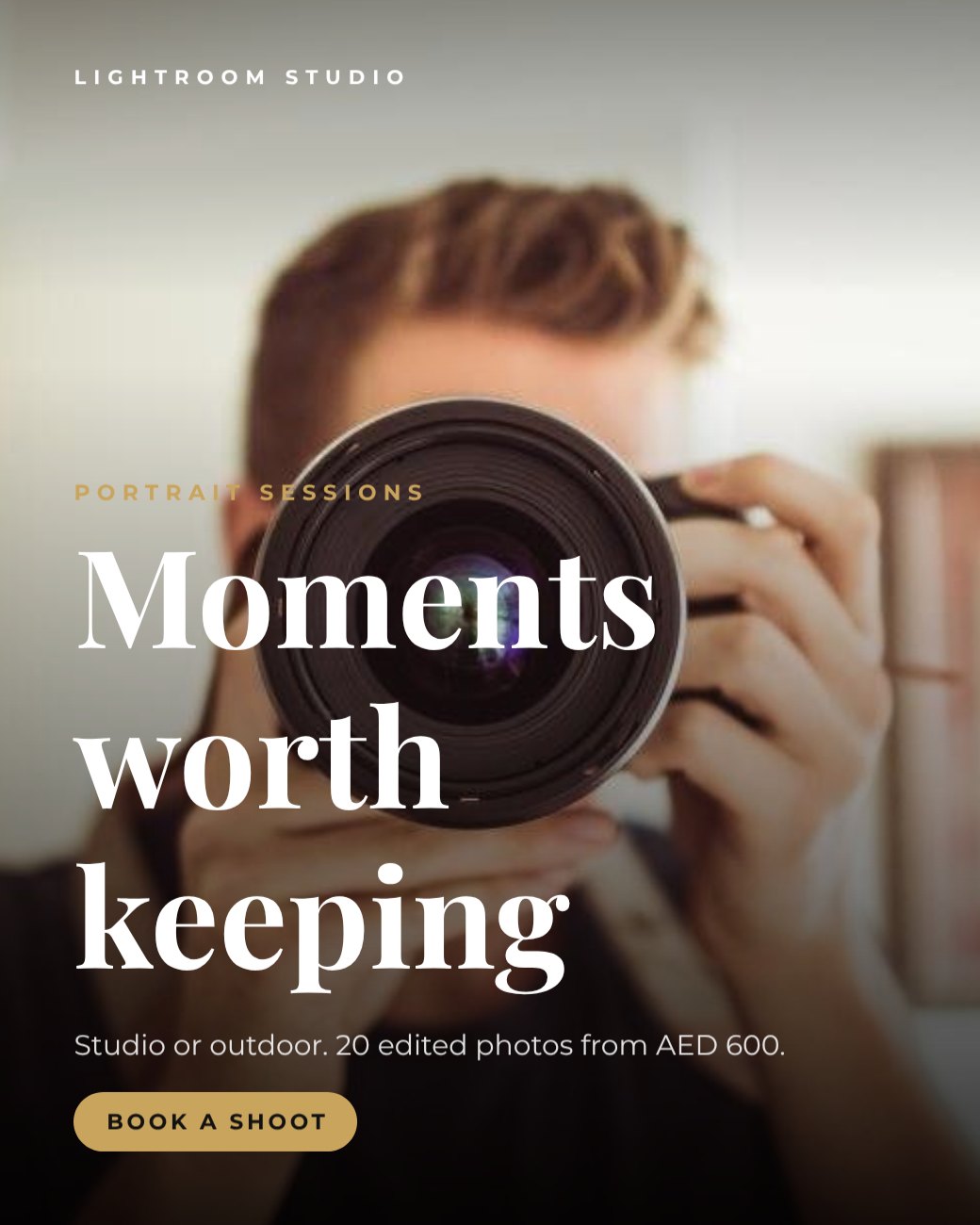 Photography Studio Post — editable marketing template