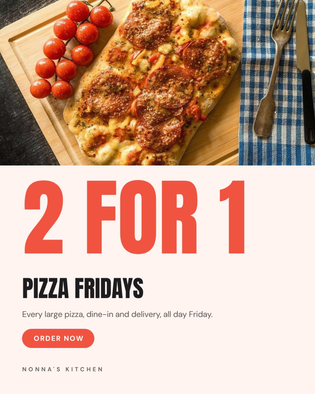 Pizza Special Promo — editable marketing template