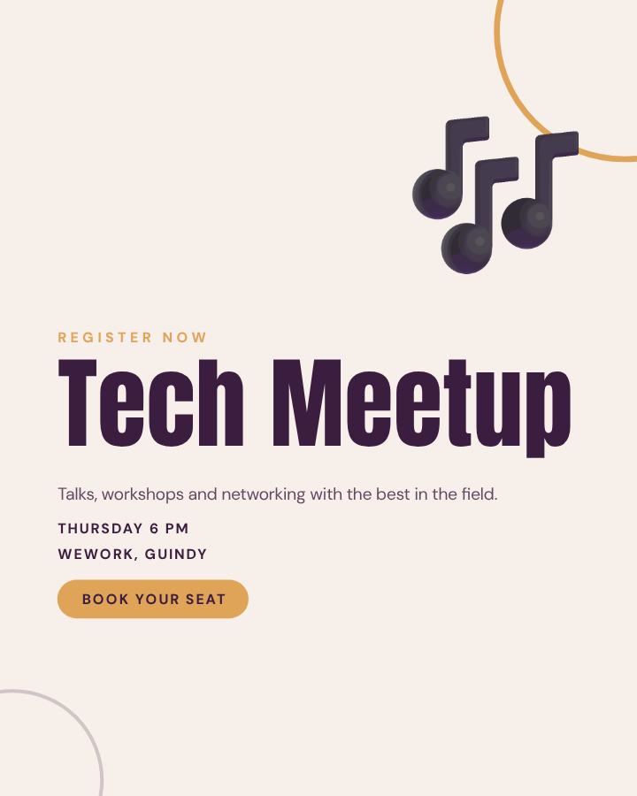 Plum Tech Meetup Post — editable events template