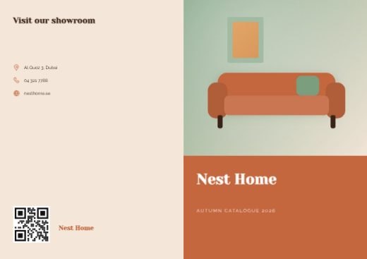Product Catalogue Bifold Brochure template
