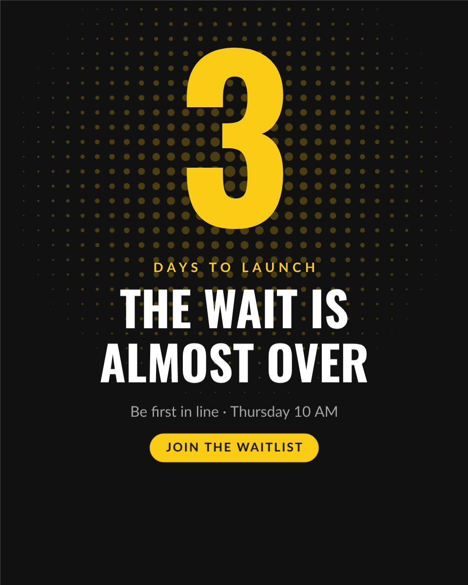 Product Launch Countdown — editable marketing template