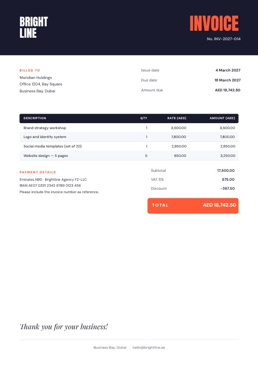 Professional Invoice