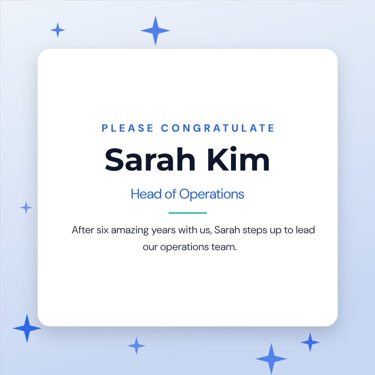 Promotion Announcement — editable business template